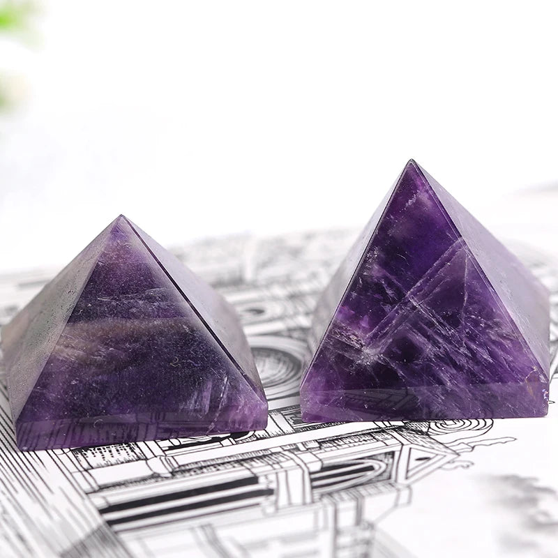 Natural Dream Amethyst- Brazil Quartz Pyramid