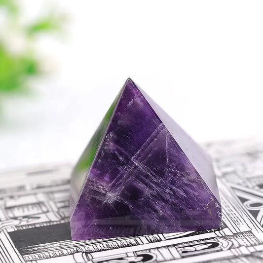 Natural Dream Amethyst- Brazil Quartz Pyramid